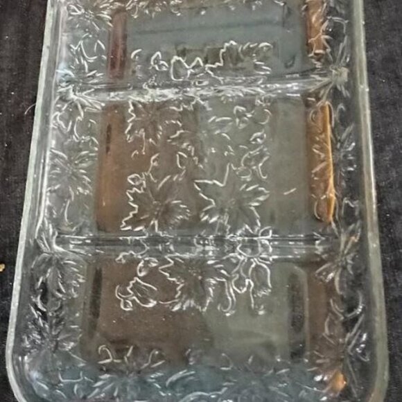 Princess House Fantasia Crystal Divided Relish Dish #534 12x7 - Picture 1 of 2